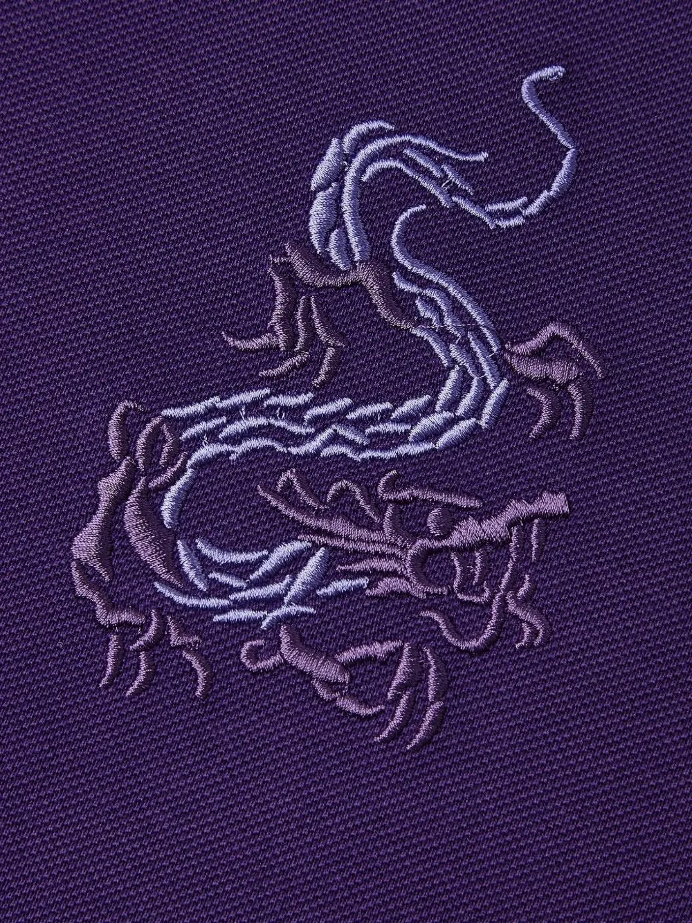 Shanghai Tang Dragon katoenen poloshirt Paars
