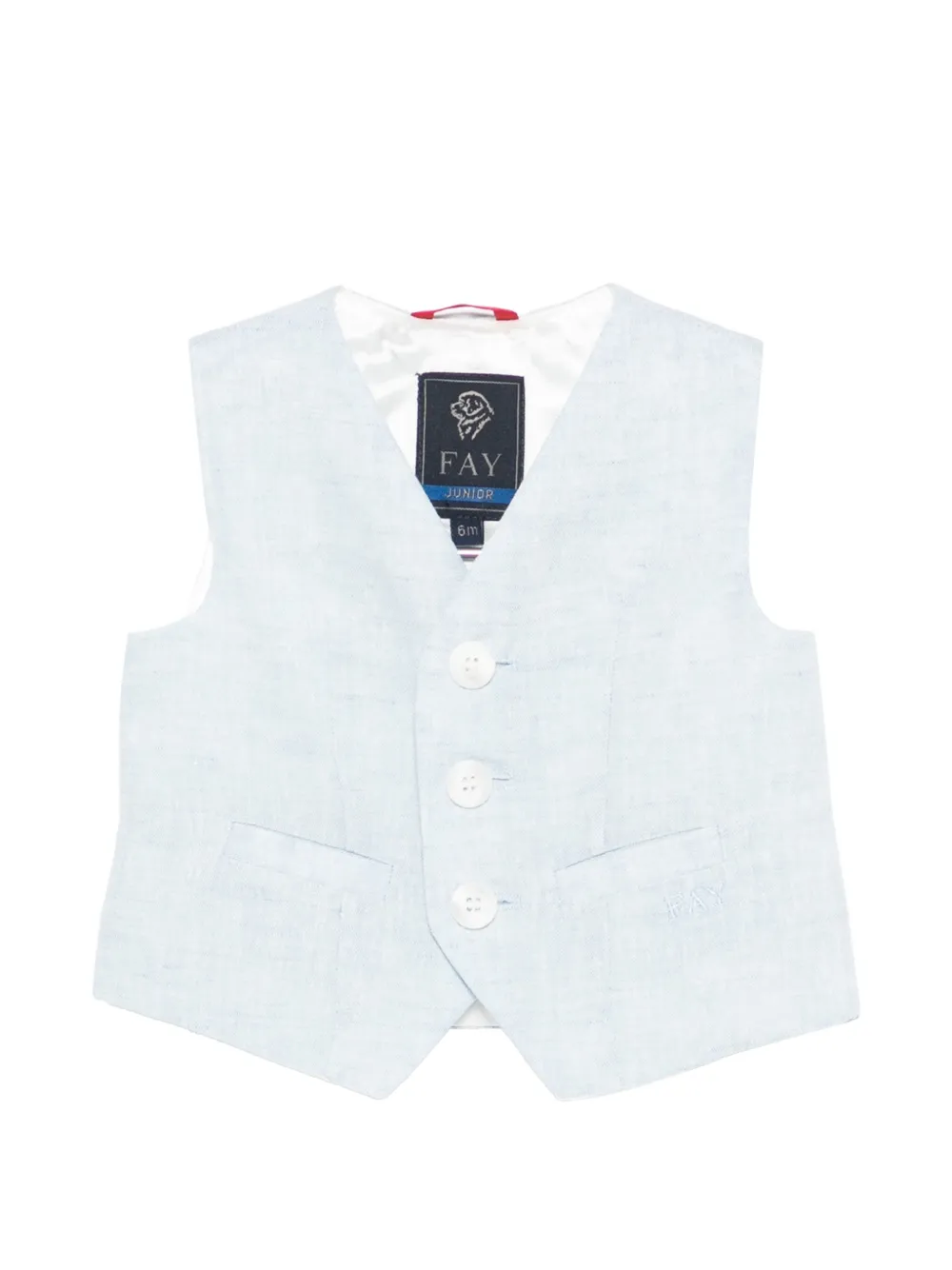 Fay Kids button vest - Blu