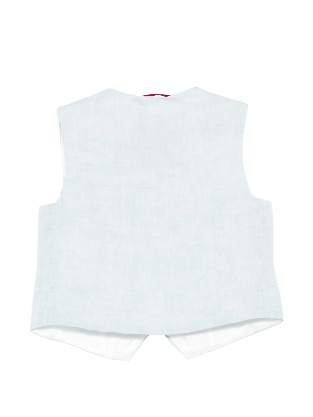  Fay Kids Button Vest - Blue 
