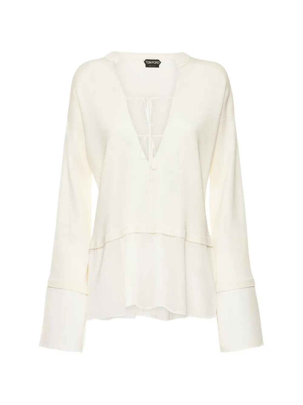 TOM FORD V-neck long-sleeves blouse - Toni neutri