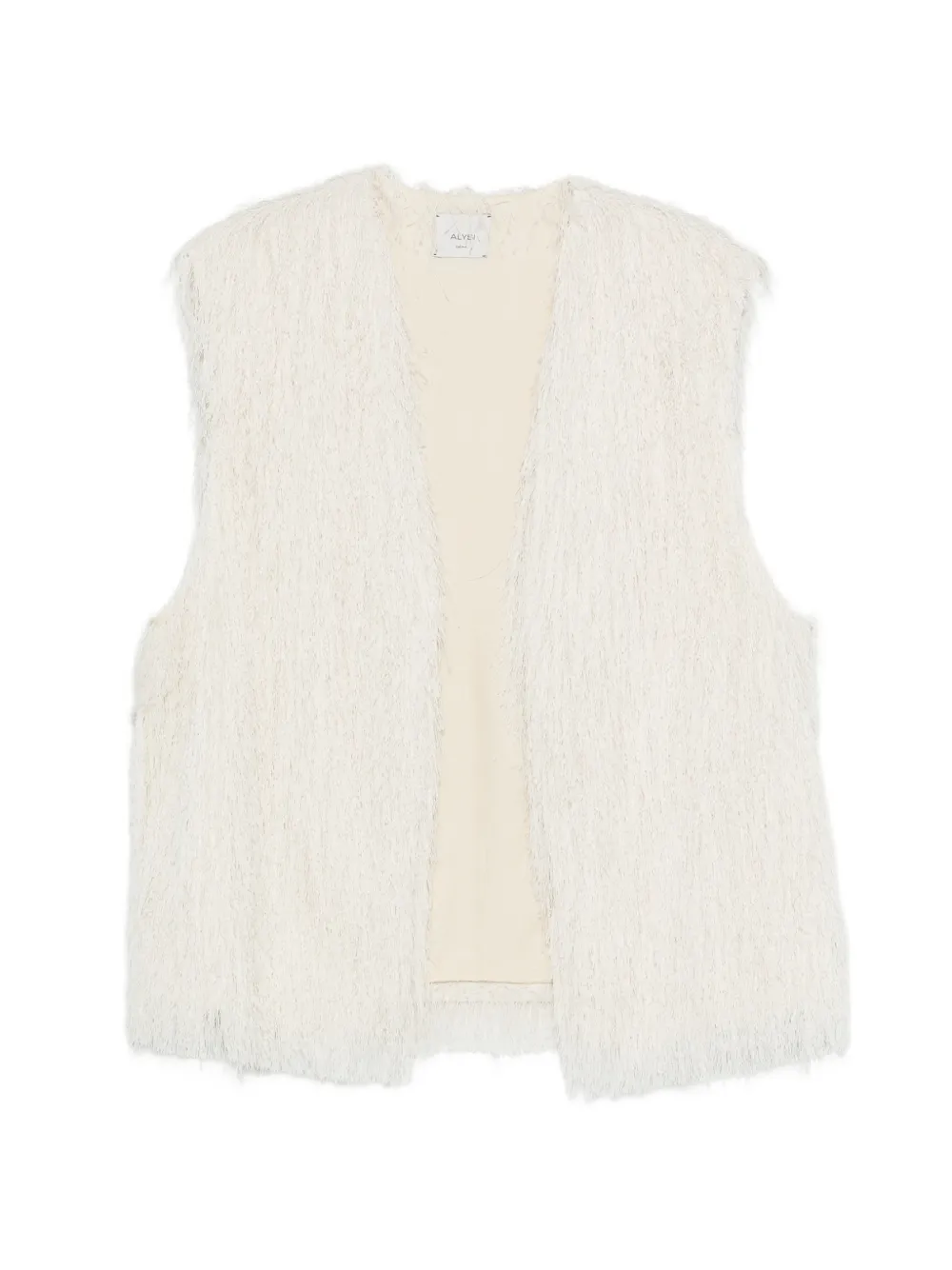 Alysi Gilet con frange - Toni neutri