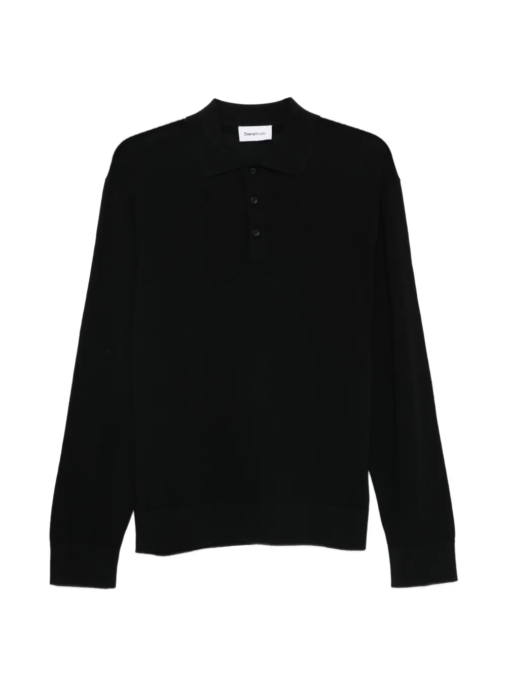 Diana Studio button-down polo top - Nero