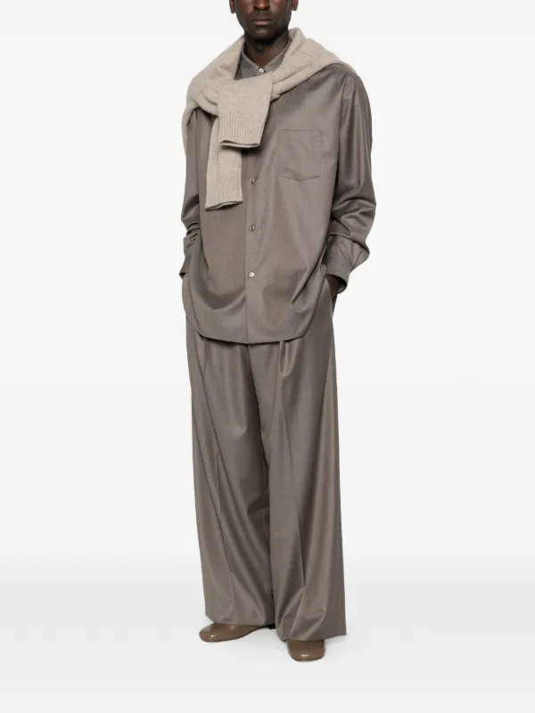 STEIN Pleated Trousers | Grey | FARFETCH