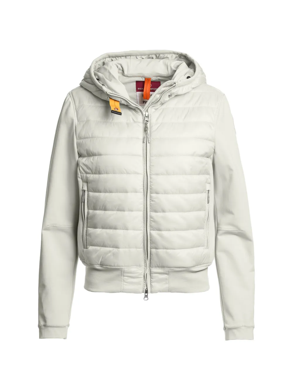 Parajumpers Caelie hooded quilted jacket - Bianco
