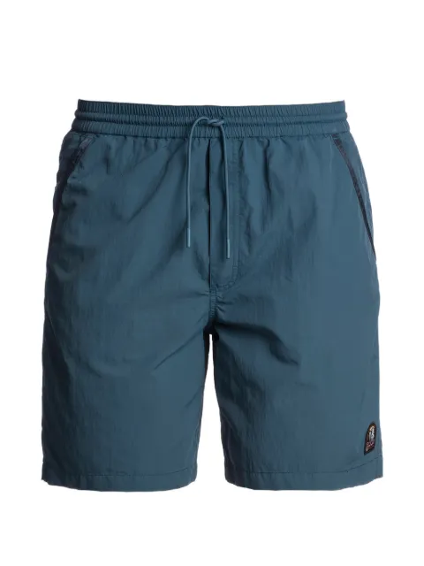 Parajumpers shorts de playa con cordones en la pretina y parche del logo