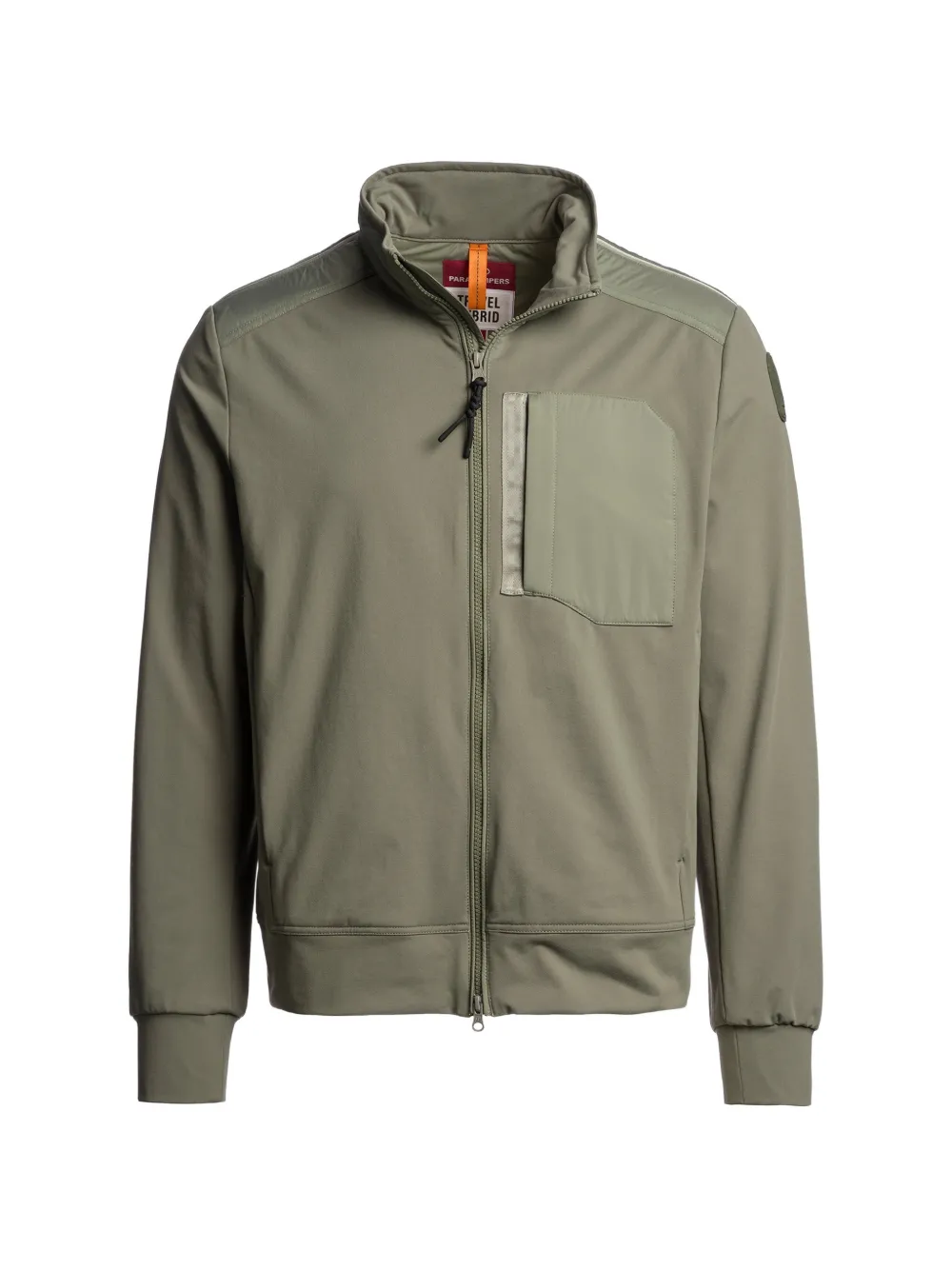 Parajumpers Douglas quilted-panel zip-up sweatshirt - Verde