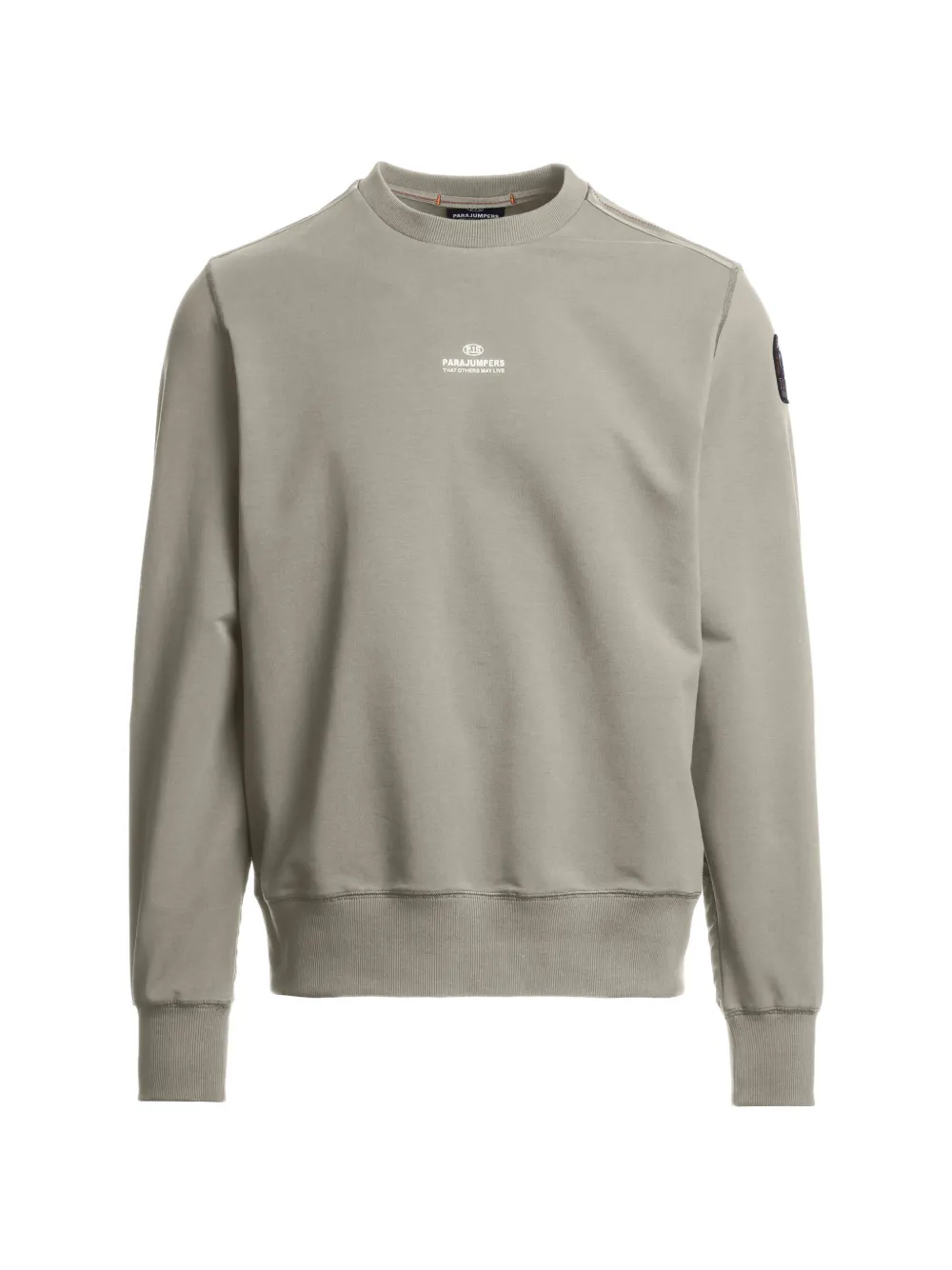 Parajumpers Fergus logo-patch crew-neck sweatshirt - Grigio