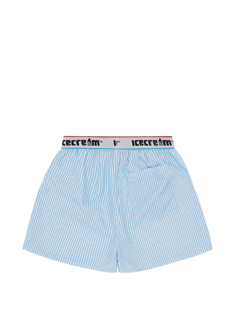  Icecream Logo-waistband Shorts - Blue 