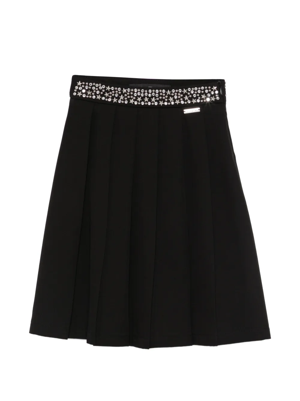 John Richmond Junior embellished pleated skirt - Nero