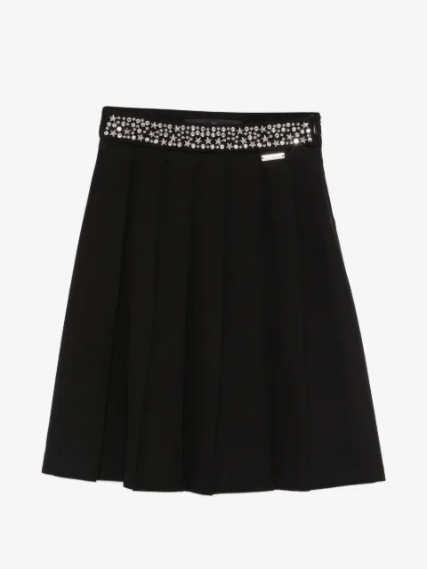 John Richmond Junior falda midi con pliegues