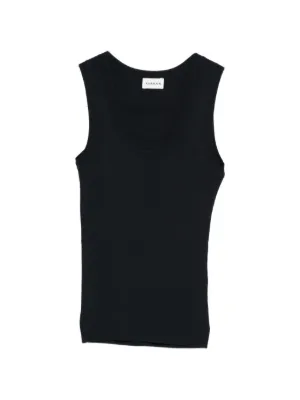 Vivienne Westwood 90s orb-embellished Ribbed Tank Top | Black