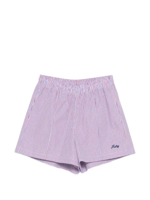 Autry shorts con rayas bordadas
