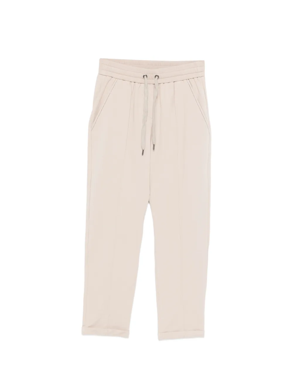 Brunello Cucinelli drawstring detail trousers - Toni neutri
