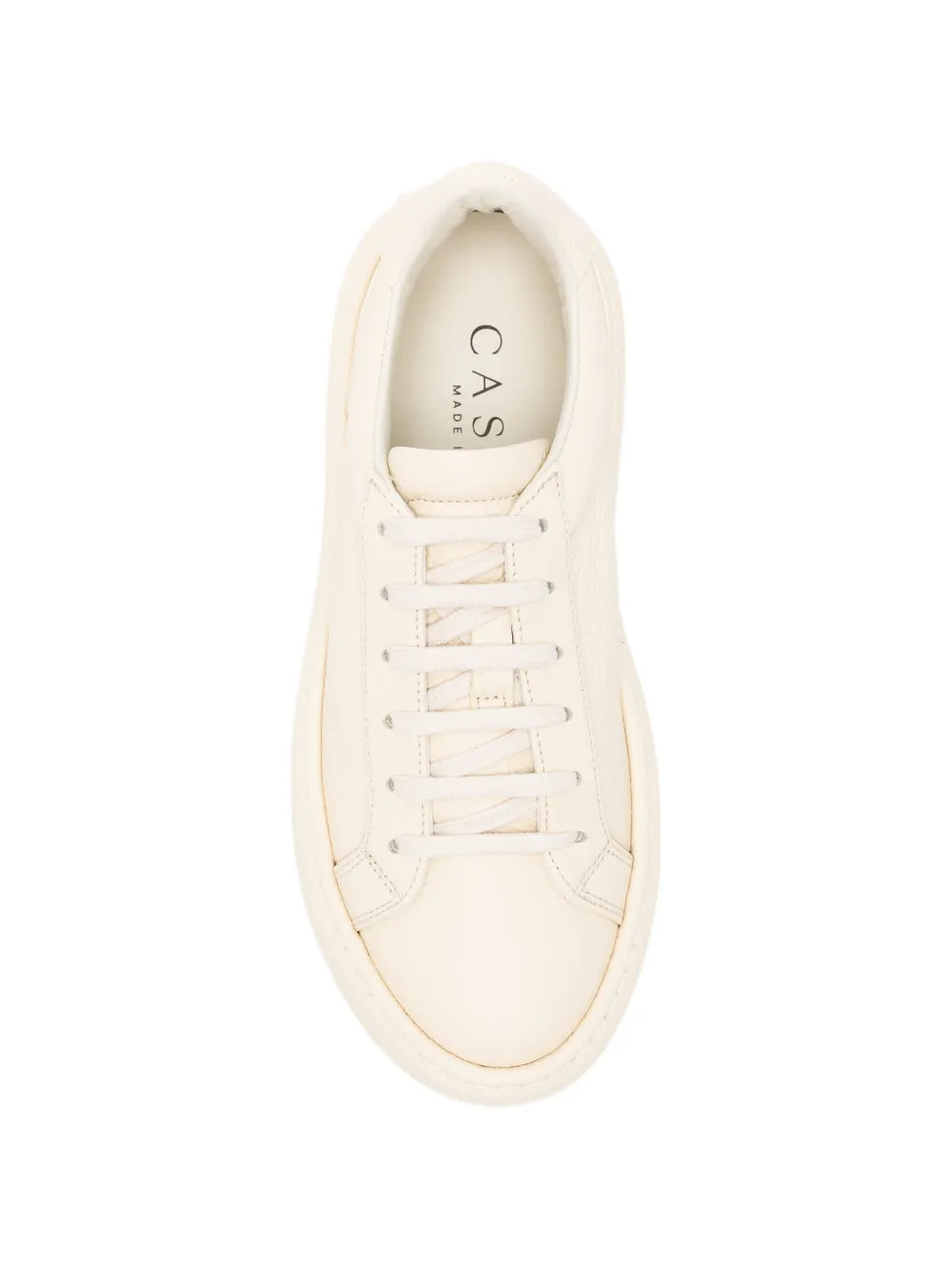 Casadei I-Box platform leather sneakers Beige