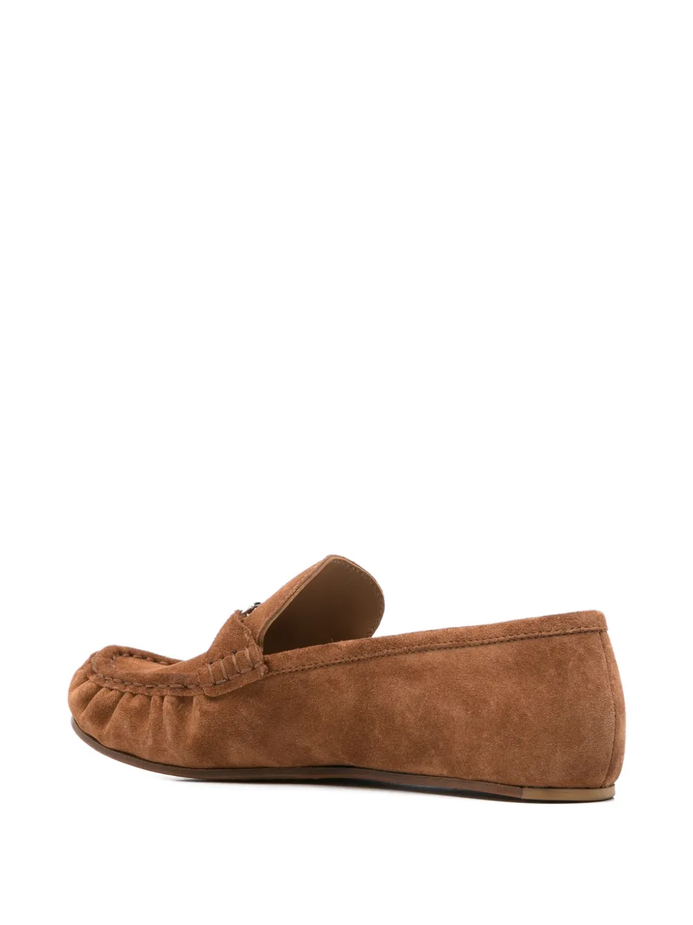 Casadei C-Chain suede loafers Bruin