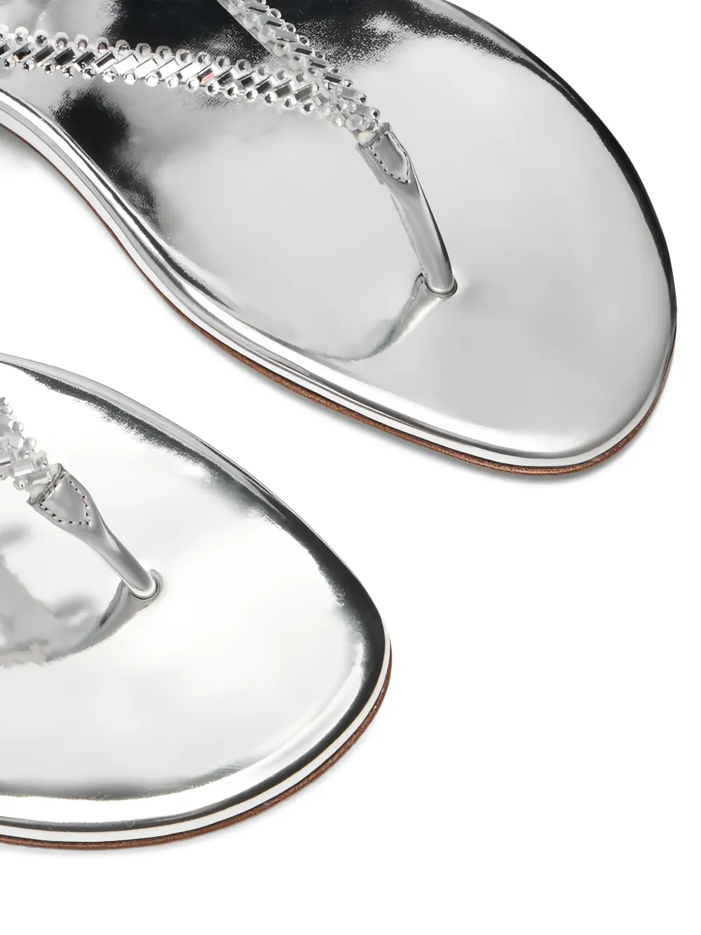 Casadei Josephine gevlochten sandalen Zilver