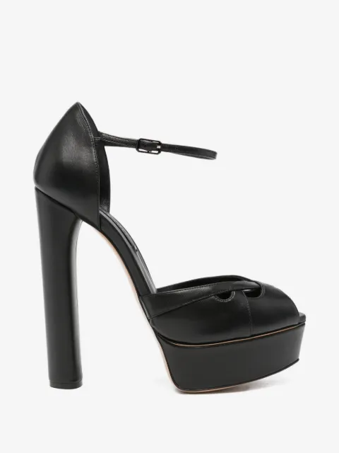 Casadei sandalias con aberturas y plataforma