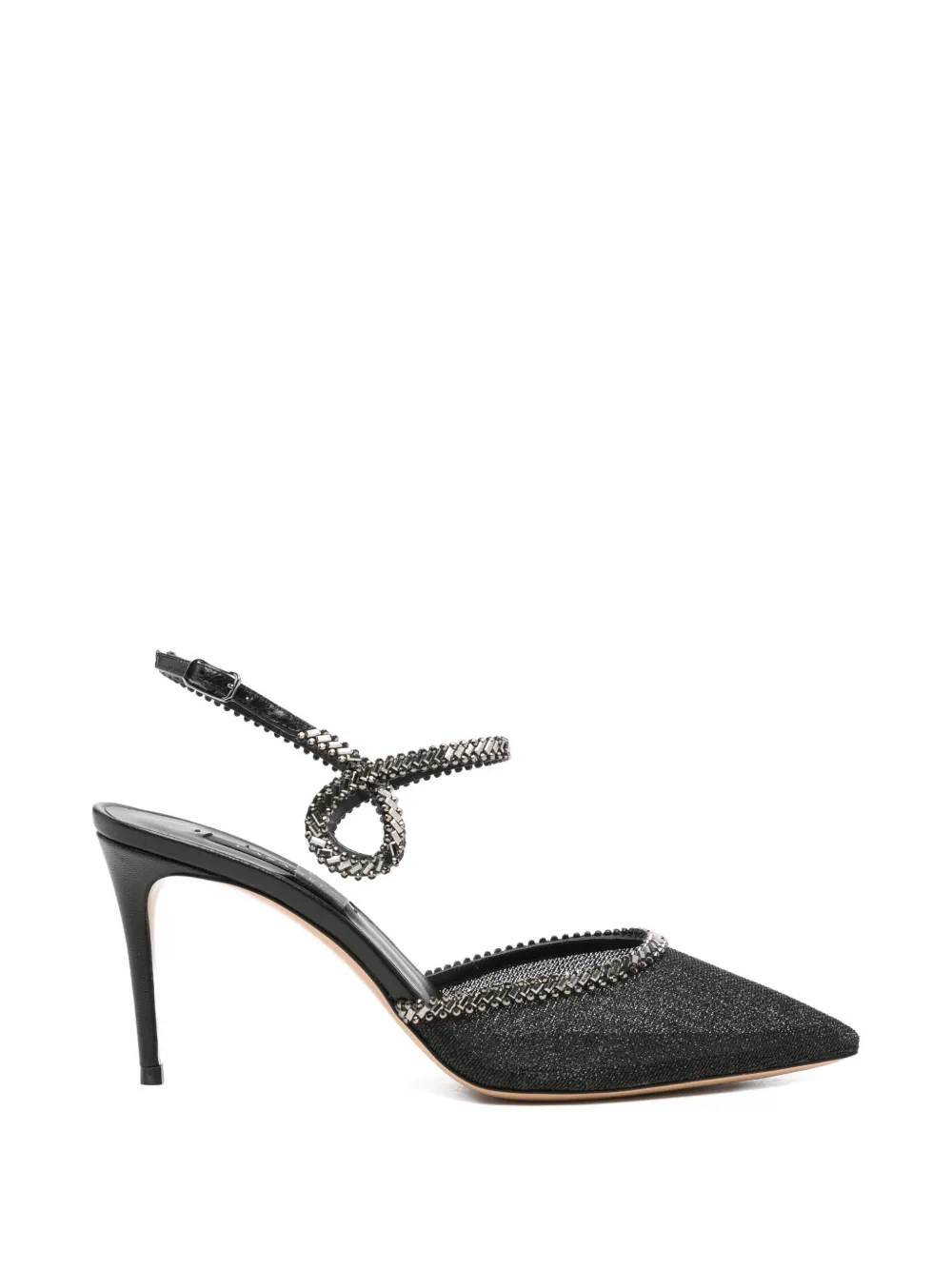 Casadei Josephine crystal-embellished sandals - Nero
