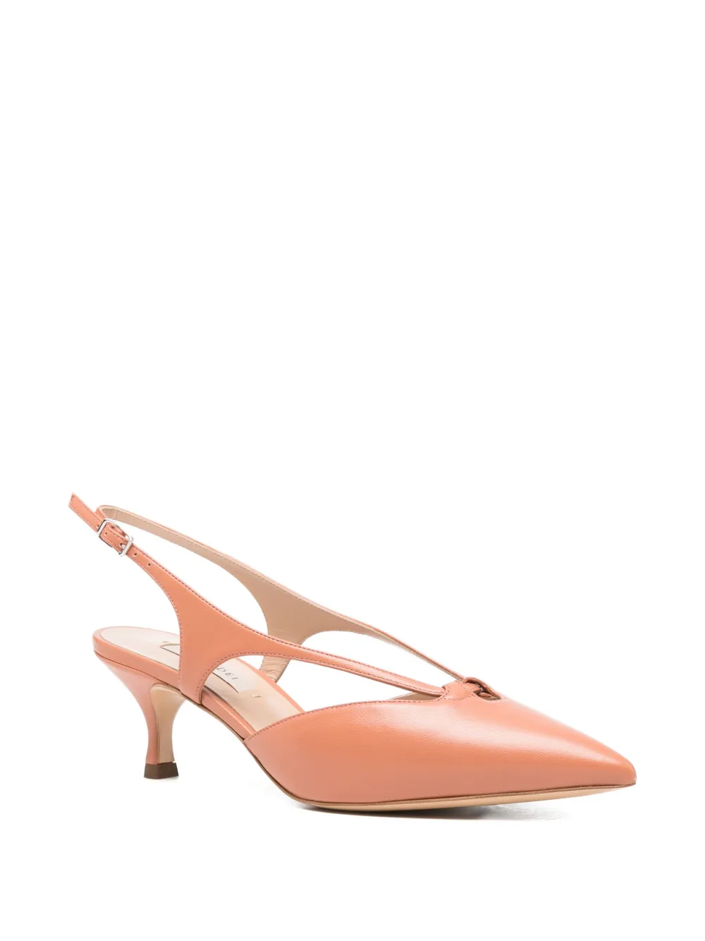 Casadei Minorca cut-out slingback pumps Beige