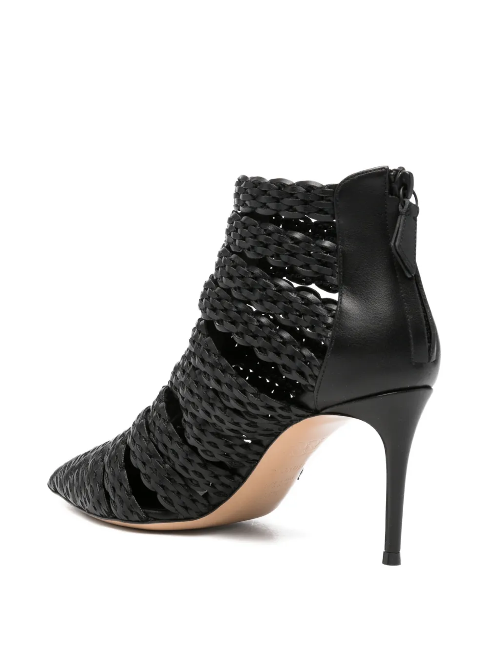 Casadei Julia Avenida pointed-toe ankle boots Zwart