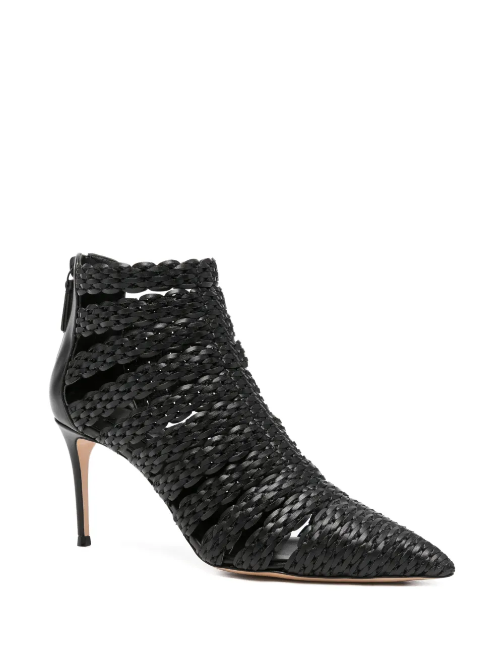 Casadei Julia Avenida pointed-toe ankle boots Zwart
