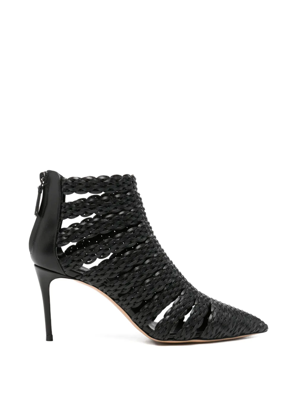 Casadei Julia Avenida pointed-toe ankle boots Zwart