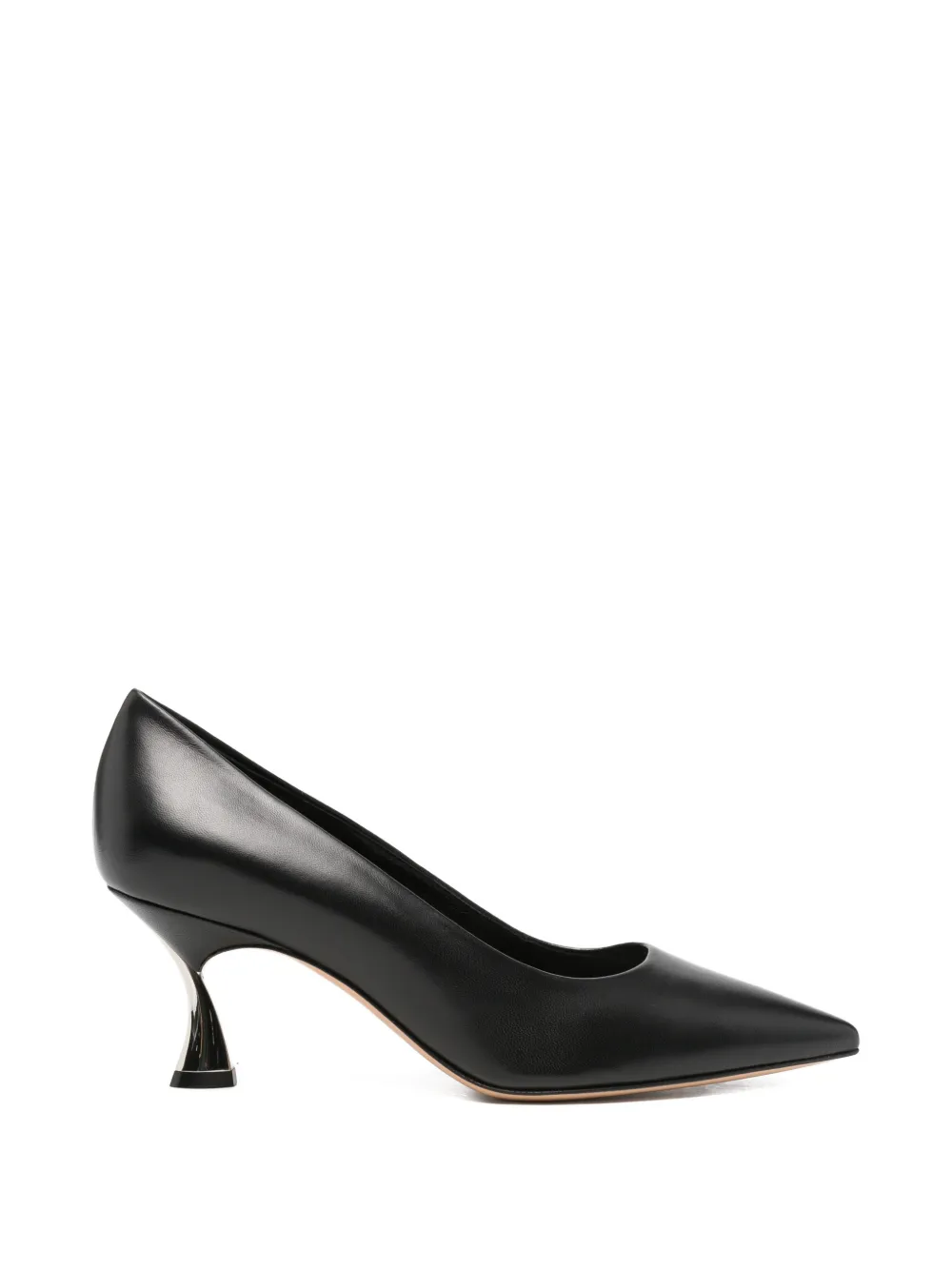 Casadei pointed-toe leather pumps Zwart