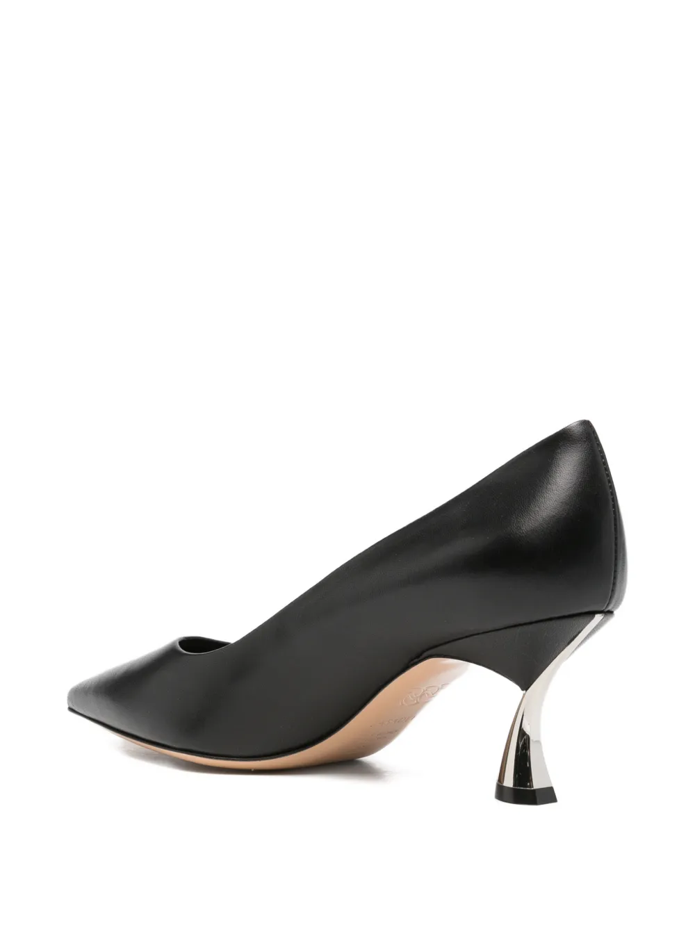 Casadei pointed-toe leather pumps Zwart