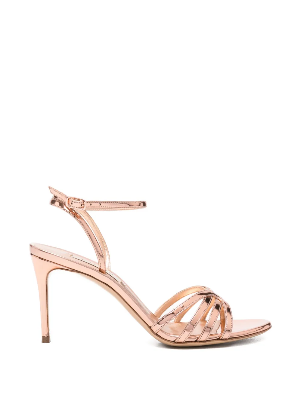 Casadei strappy metallic sandals - Rosa
