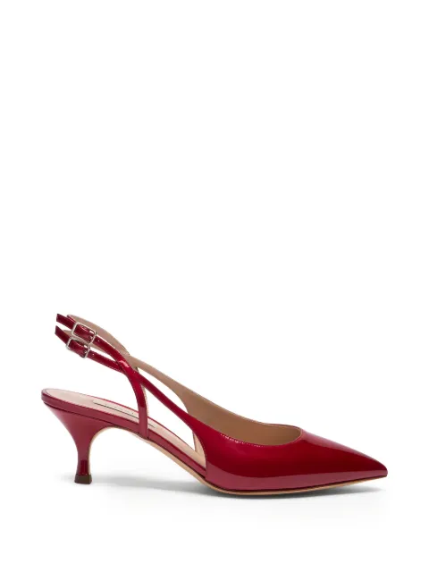 Casadei Julia Destalonados pointed buckle strap pumps