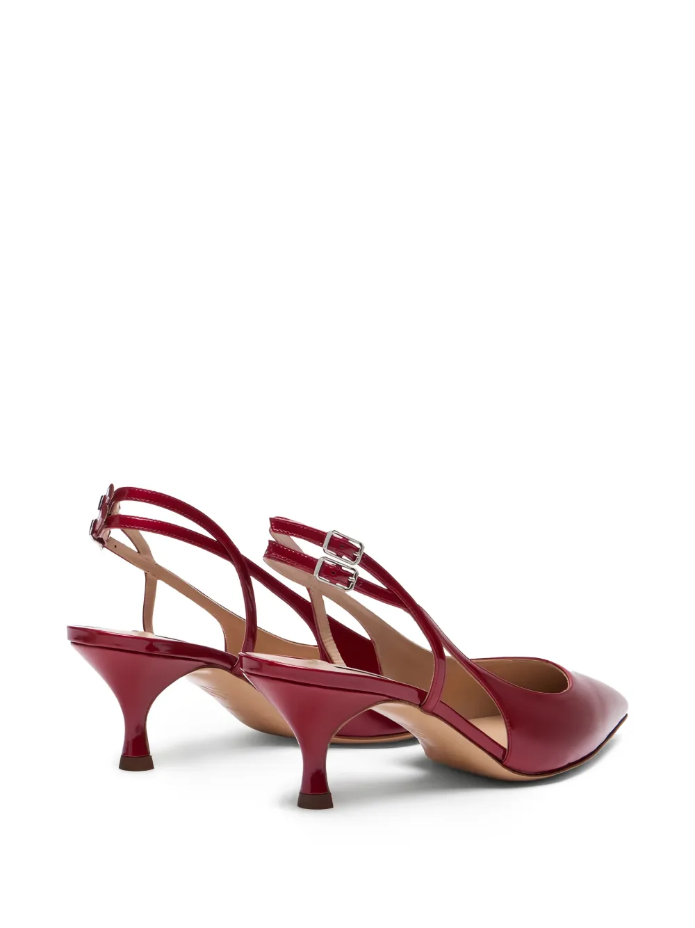 Casadei Julia Destalonados pumps met puntige gesp Rood