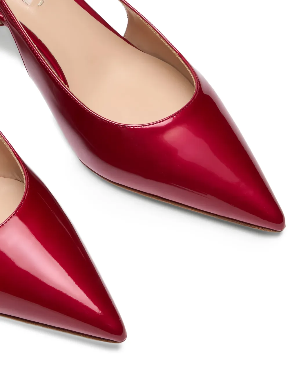 Casadei Julia Destalonados pumps met puntige gesp Rood