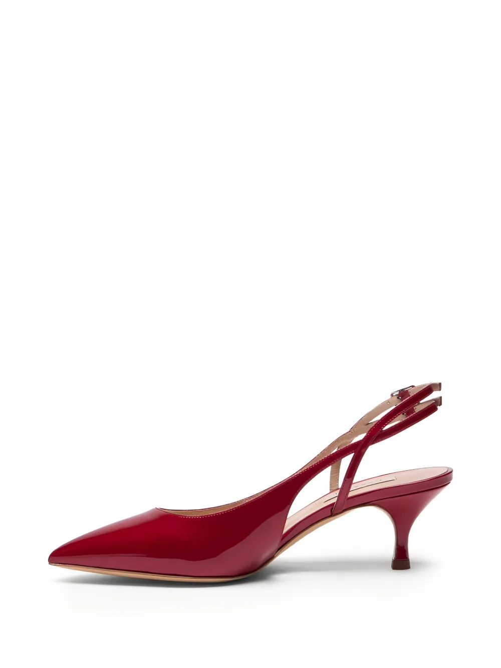 Casadei Julia Destalonados pumps met puntige gesp Rood