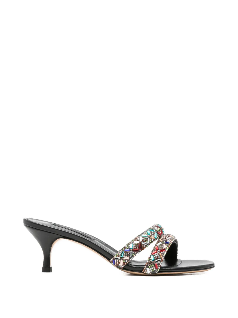Casadei Vegas crystal-embellished heeled sandals Zwart