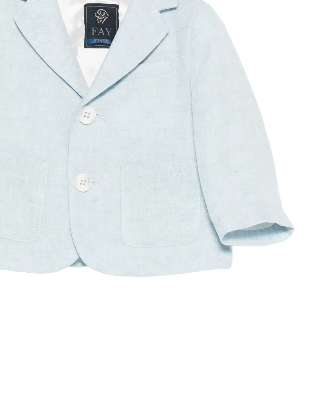  Fay Kids Buttoned Jacket - Blue 