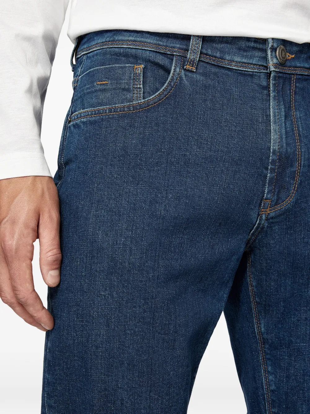 Boggi Milano Stretch jeans Blauw