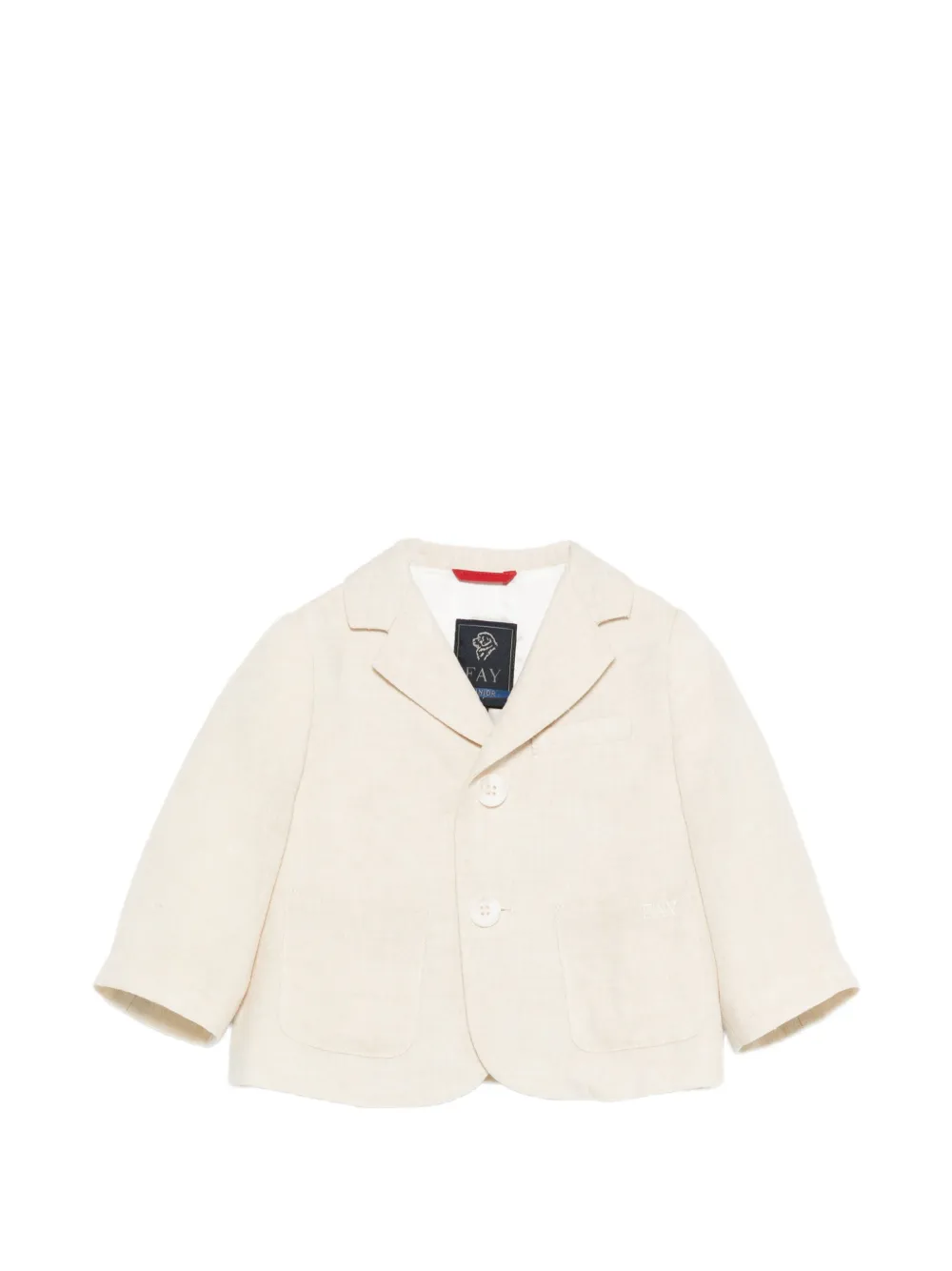 Fay Kids button jacket - Toni neutri