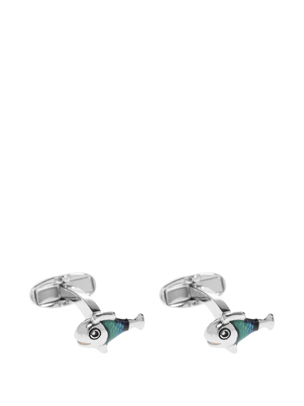 Paul Smith Fish Cufflinks In Silver