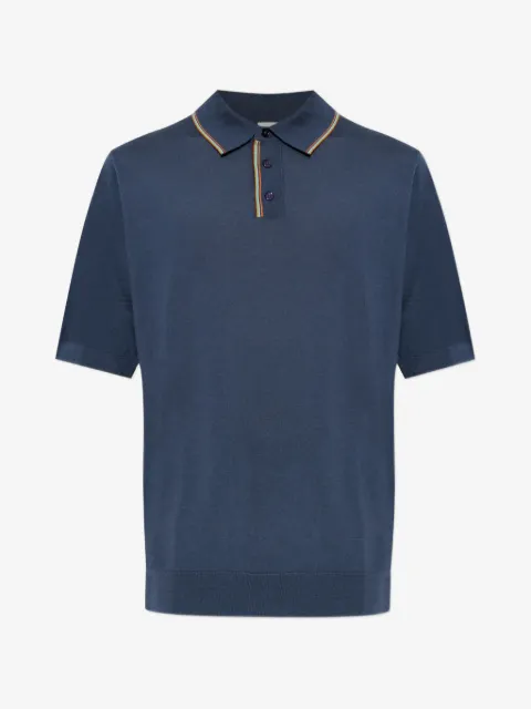 Paul Smith striped-detail polo shirt