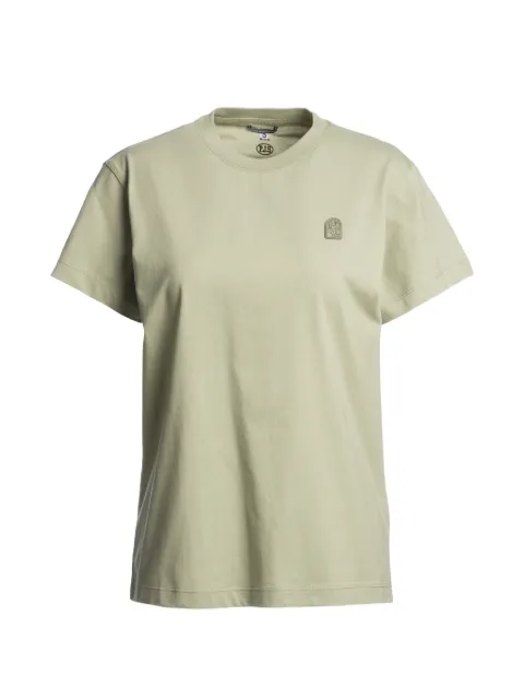 Parajumpers playera con cuello redondo y parche del logo