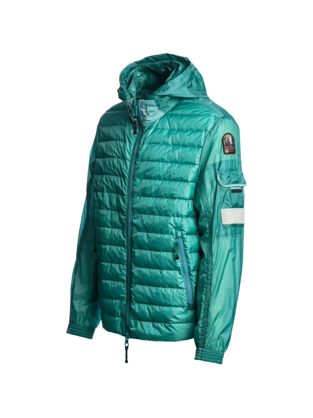  Parajumpers Hooded Quilted Jacket - Green 