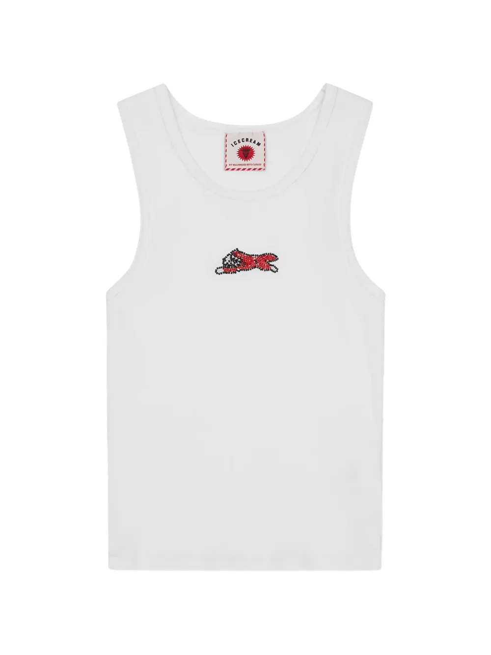 ICECREAM beaded-embellishment tank top - Bianco