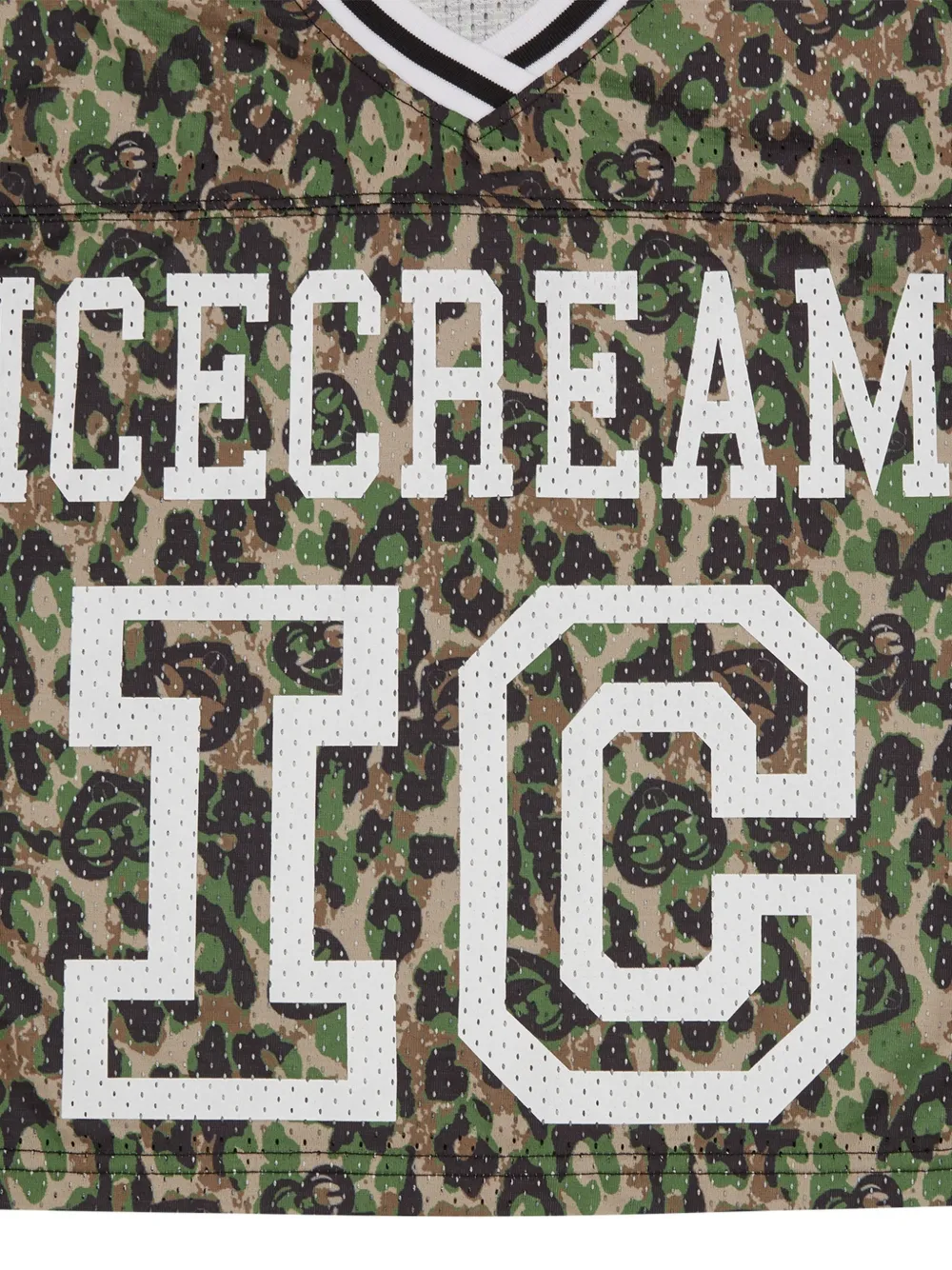  Icecream Camouflage V-neck T-shirt - Green 