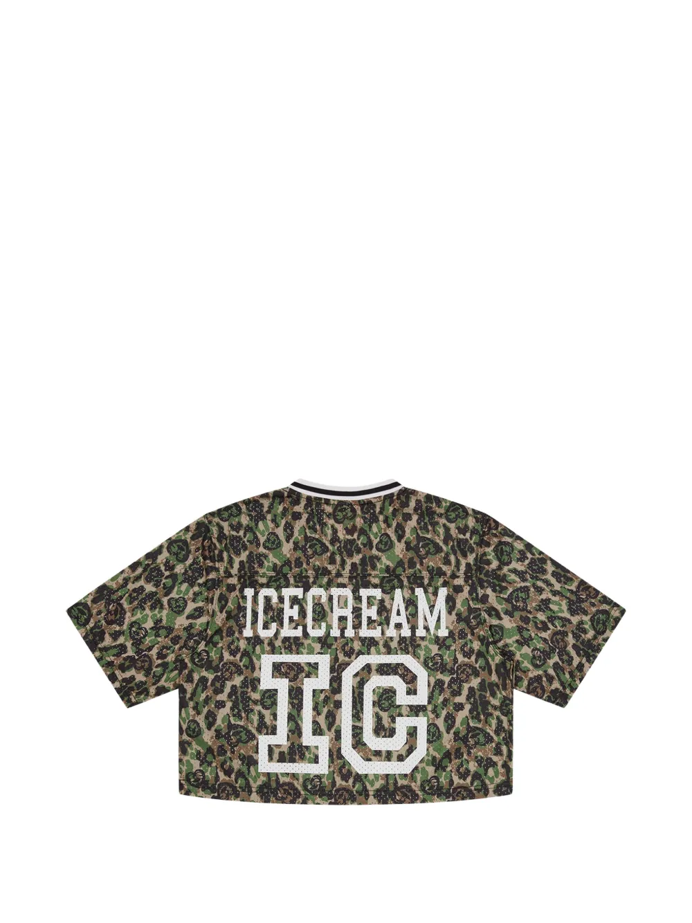  Icecream Camouflage V-neck T-shirt - Green 