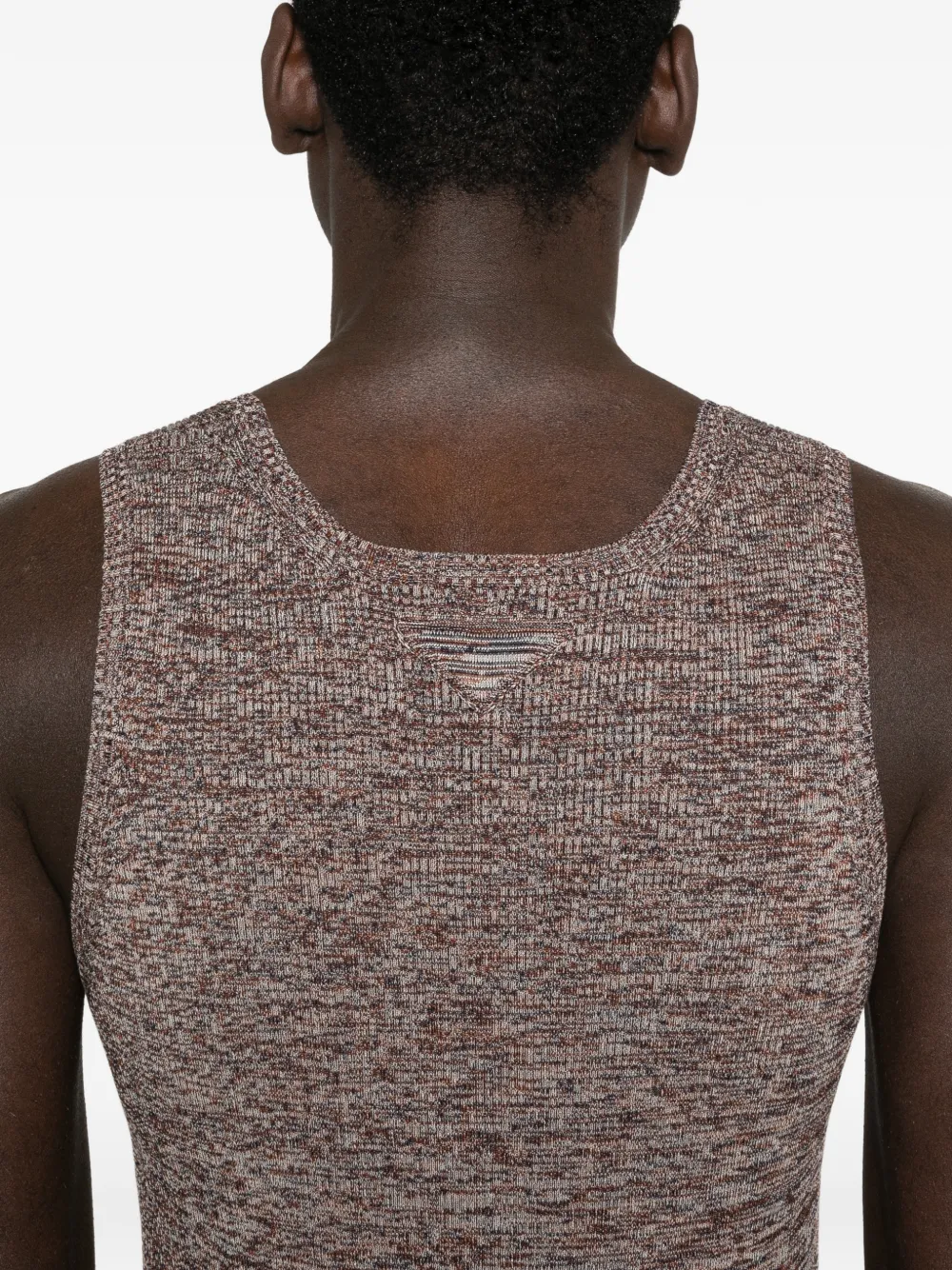 Prada Gebreide katoenen tanktop Bruin
