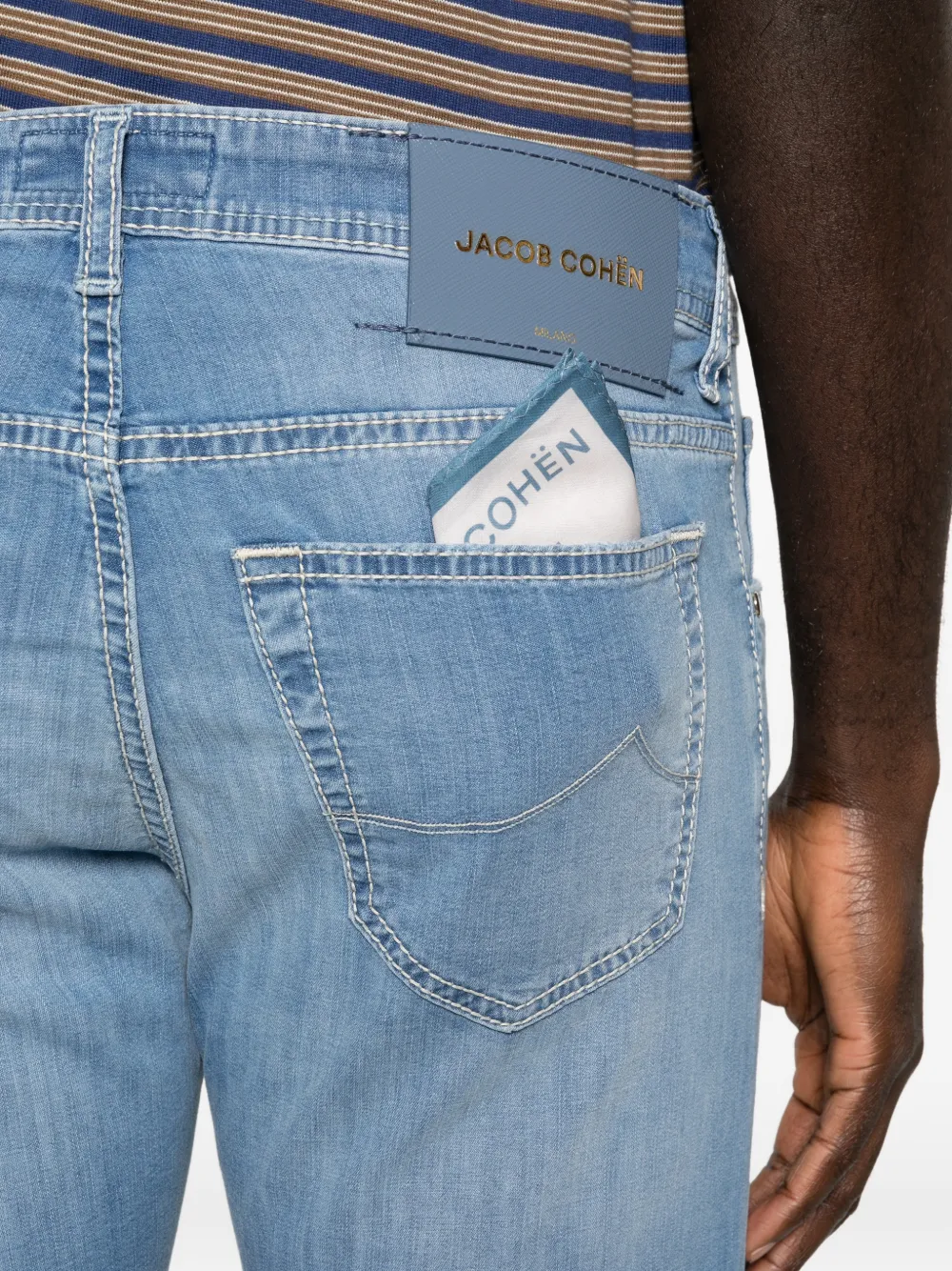 Jacob Cohën Jeans met vijf zakken Blauw