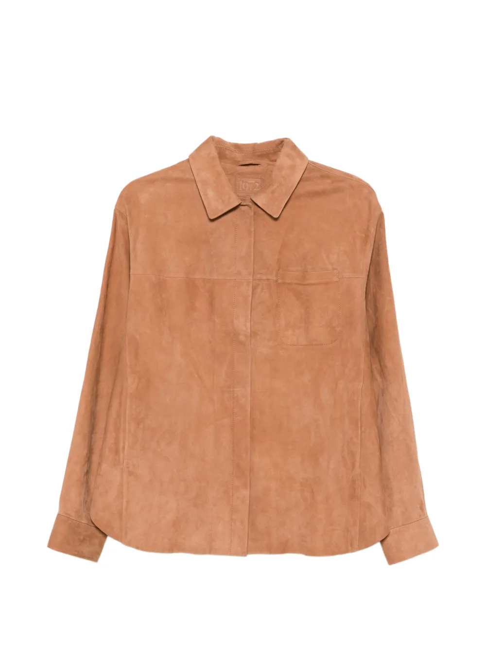 Desa 1972 button-fastening leather jacket - Marrone