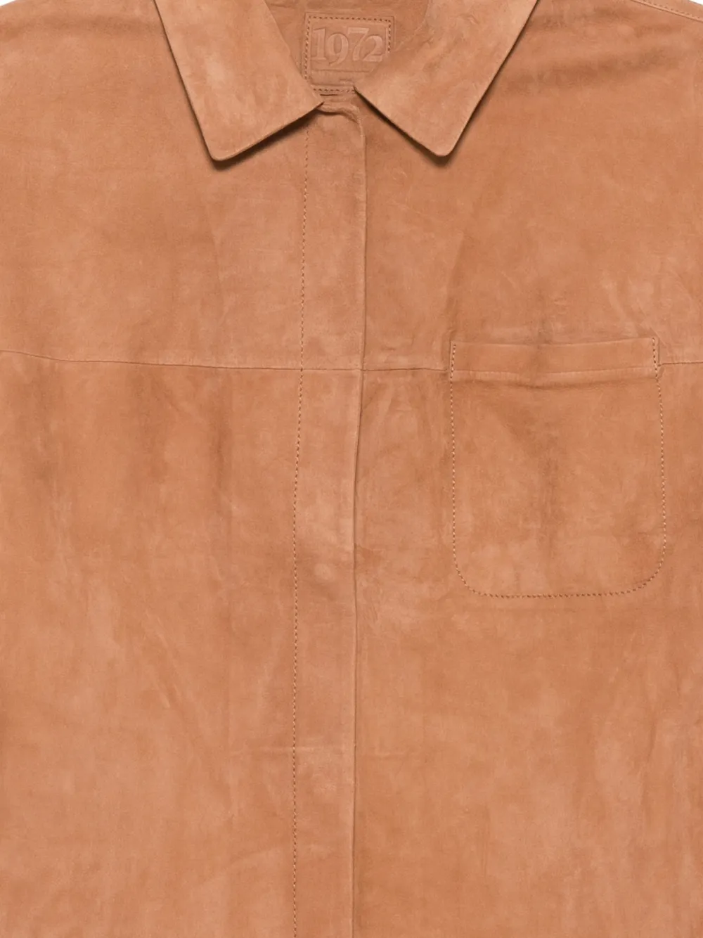  Desa 1972 Button-fastening Leather Jacket - Brown 