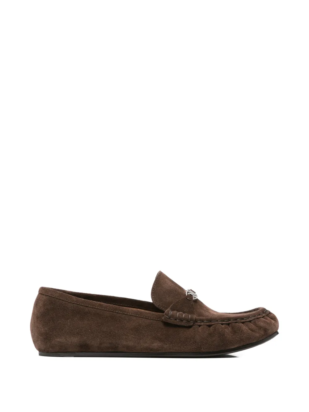 Casadei C-Chain suede loafers - Marrone