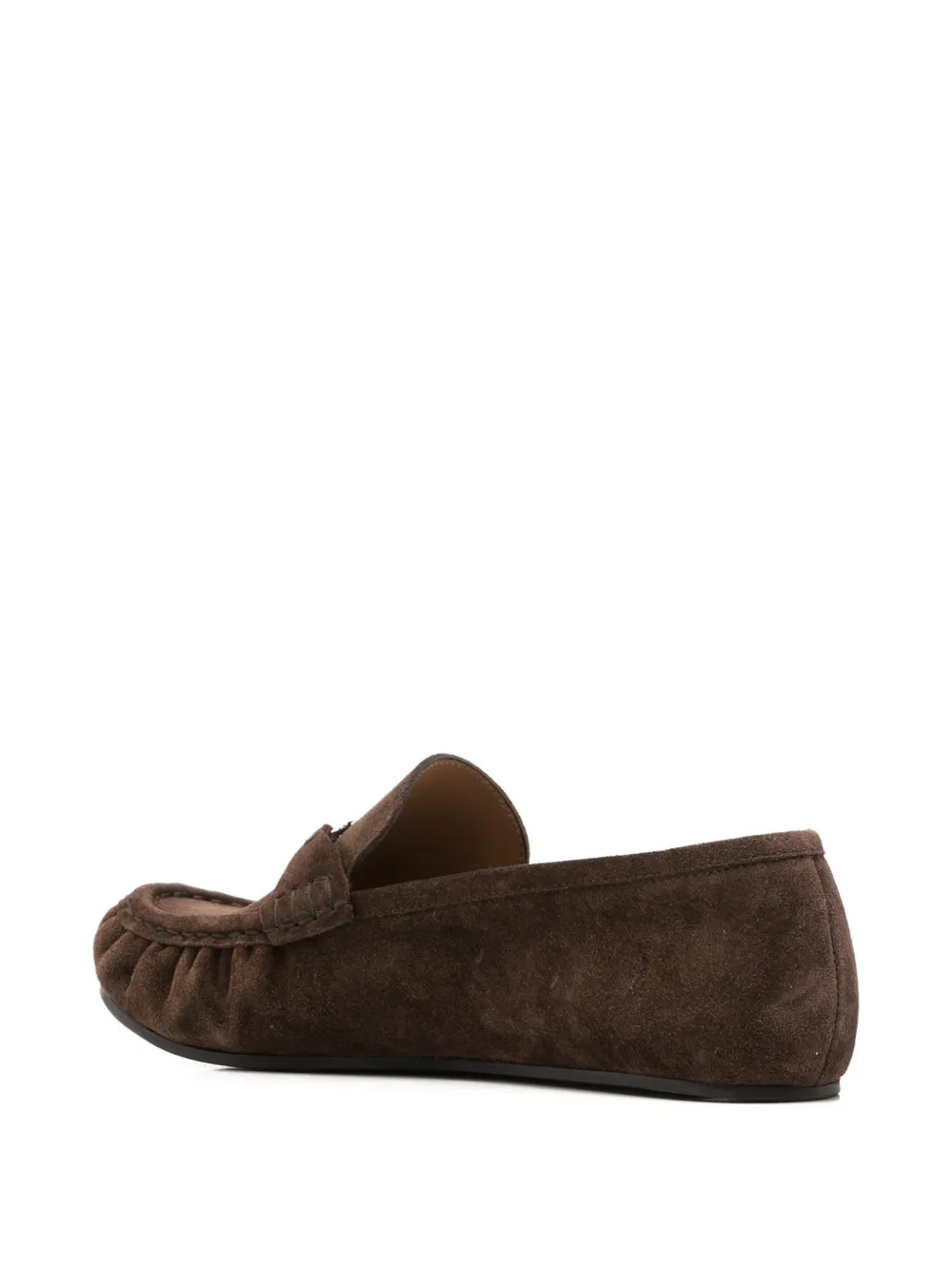 Casadei C-Chain suede loafers Bruin